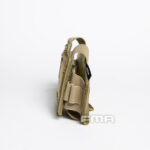 FMA Helmet Pouch for NVG Battery Box / Counterweight, Velcro - Tan - obrazek 3