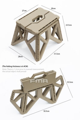 FMA Handiness Folding Chair - Tan - obrazek 2