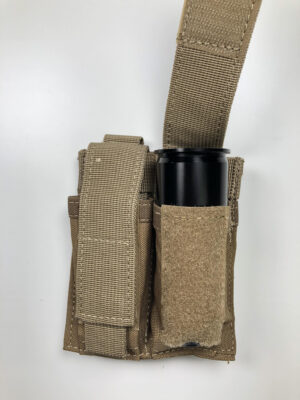 Molle Double 9mm Magazine Pouch - Coyote - obrazek 4