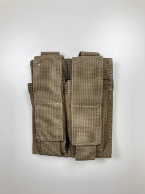 Molle Double 9mm Magazine Pouch - Coyote - obrazek 2