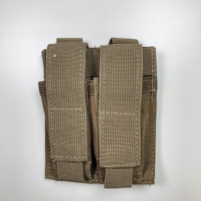 Alternative view of Molle Double 9mm Magazine Pouch - Coyote