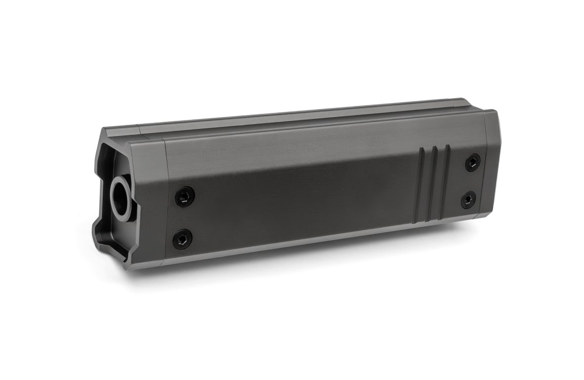 AA CNC Barrel Extension Silencer AAP01 / AAP-01C (130 mm) - Black OD-A-U01-034-1 asgbox.pl AA CNC Barrel Extension Silencer AAP01 / AAP-01C (130 mm) - Black