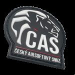 3D PVC Czech Airsoft Association Patch - Black - obrazek 2