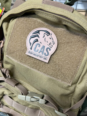 3D PVC Czech Airsoft Association Patch - Tan - obrazek 2