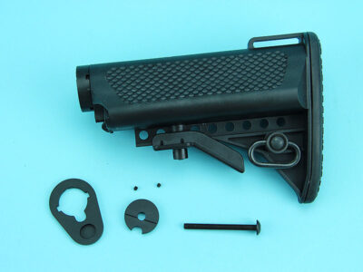 M4A1 Extended Battery Crane Type Buttstock Ball Ball (Black) - obrazek 2