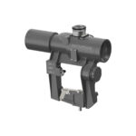 VictOptics SVD / AK 1x28 Airsoft Red Dot Sight - Black - obrazek 4