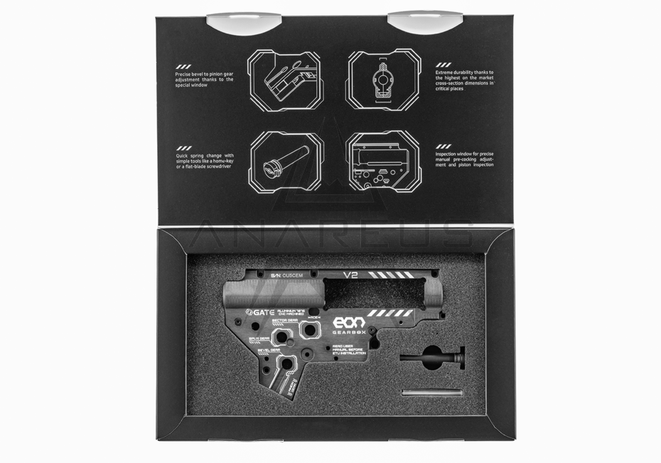 GATE CNC Aluminium Gearbox EON V2 ( 8 mm) - Gray OD-A-EON-GB2-T asgbox.pl GATE CNC Aluminium Gearbox EON V2 ( 8 mm) - Gray - obrazek 5