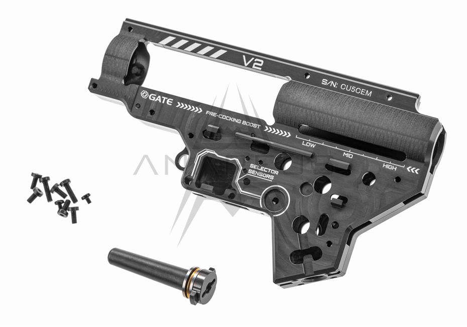 GATE CNC Aluminium Gearbox EON V2 ( 8 mm) - Gray OD-A-EON-GB2-T asgbox.pl GATE CNC Aluminium Gearbox EON V2 ( 8 mm) - Gray - obrazek 2