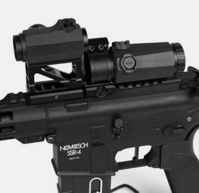 Novritsch High Flip-Up Mount for 30mm Magnifier - Black - obrazek 4