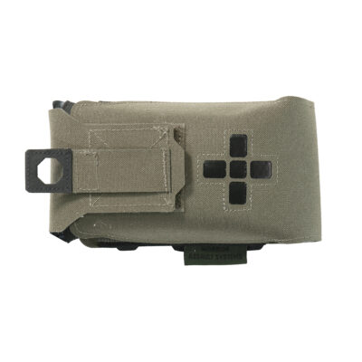 WAS Small Horizontal IFAK Medic Pouch Laser-Cut - Ranger Green