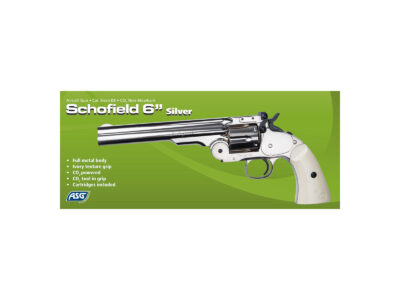 ASG Schofield 6" Gas Revolver - Silver / Ivory - obrazek 5