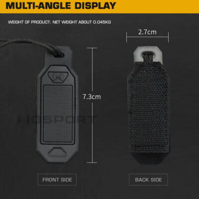 Alternative view of Personalized WoSporT tags (4 pcs) - Black