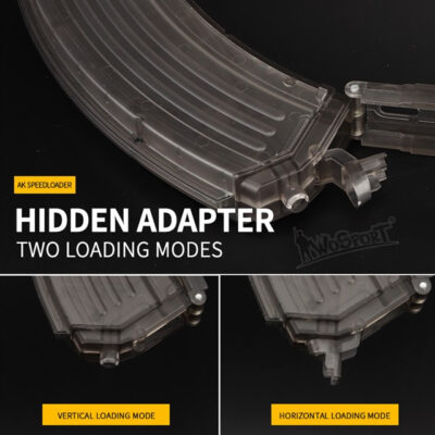 Alternative view of Speedloader  type AK, 1000 BBs - Transparent (bright)