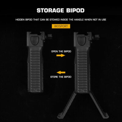 Alternative view of Telescopic Grip with integrated Bipod WST 2.0 - Black