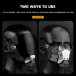 WST CYBERPUNK COMMANDER Protective Mask – Black - obrazek 4