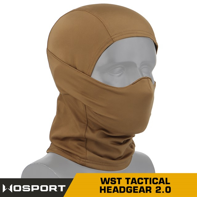 Balaclava with rubber protective mask WST 2.0 - Tan OD-A-WOSP184-TAN asgbox.pl Balaclava with rubber protective mask WST 2.0 - Tan - obrazek 2