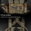 Chest Rig Molle Expansion panel - MC Black OD-A-WOSP188-BMC asgbox.pl