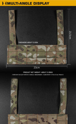 WST Chest Rig MOLLE Expansion Panel – MC Black - obrazek 2