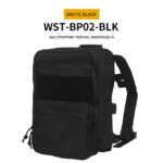 WST MOLLE Tactical FLAT Backpack 2.0 – Black