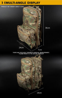 WST MOLLE Tactical FLAT Backpack 2.0 – MC - obrazek 5
