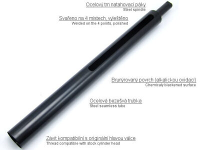 AirsoftPro CNC Steel Cylinder for SW M24 – Black