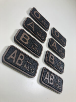 Blood patch B NEG - TYPE C - black/brown - obrazek 2