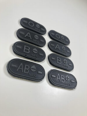 Blood patch B NEG - TYPE D - black/grey - obrazek 2