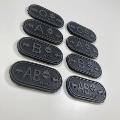 Alternative view of Blood patch 0 POS - TYPE D - black/grey