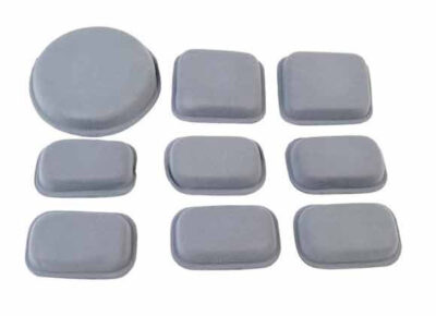 FMA Set of Protective Helmet Pads, 9 Pieces - Grey
