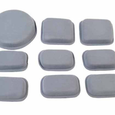 FMA Set of Protective Helmet Pads, 9 Pieces - Grey