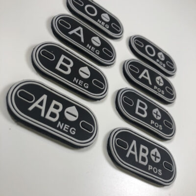 Alternative view of Blood patch 0 POS - TYPE D - black/white