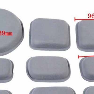 Alternative view of FMA Set of Protective Helmet Pads, 9 Pieces - Grey