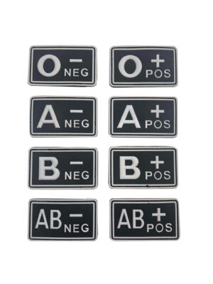 Blood patch A NEG - TYPE B - black/white
