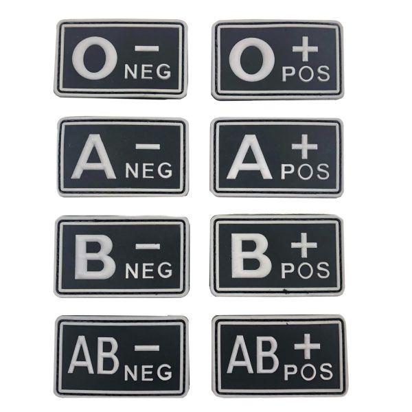 Blood patch A POS - TYPE B - black/white