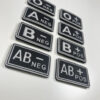 Blood patch 0 NEG - TYPE B - black/white OD-A-ANAR65-ONEG asgbox.pl