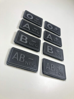 Blood patch AB NEG - TYPE A - black/grey - obrazek 2