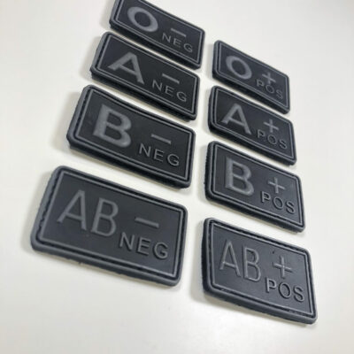 Alternative view of Blood patch A POS - TYPE A - black/grey