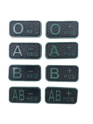 Blood patch B POS - TYPE C - black/green