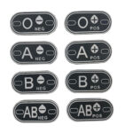 Blood patch 0 POS - TYPE D - black/white