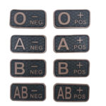Blood patch AB POS - TYPE C - black/brown