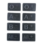 Blood patch B NEG - TYPE A - black/grey