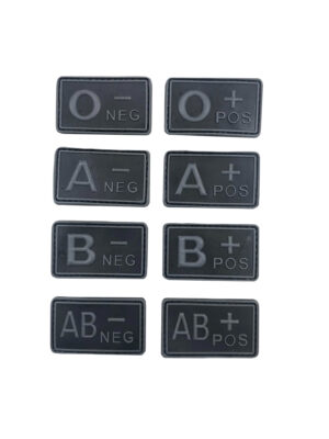 Blood patch B NEG - TYPE A - black/grey