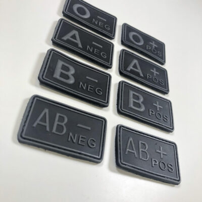 Alternative view of Blood patch B NEG - TYPE A - black/grey