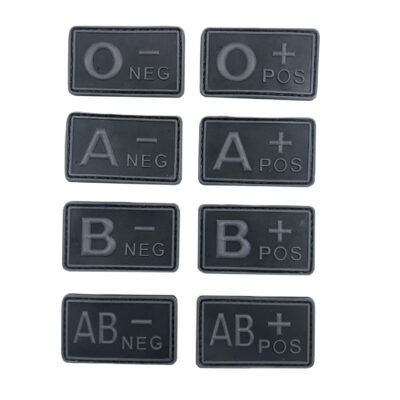 Blood patch A NEG - TYPE A - black/grey