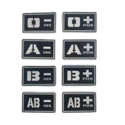 Blood patch 0 POS - TYPE A - black/white
