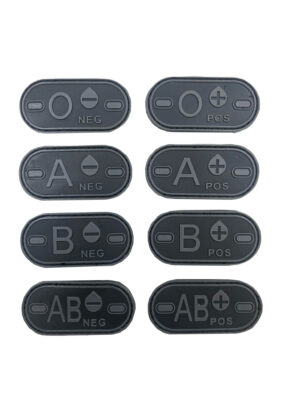 Blood patch A NEG - TYPE D - black/grey