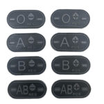 Blood patch 0 NEG - TYPE D - black/grey