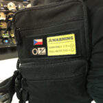 ANAREUS VELCRO Warning patch SEMI ONLY / FULL-AUTO - Yellow - obrazek 3