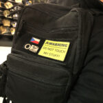 ANAREUS VELCRO Warning patch DO NOT TOUCH - Yellow - obrazek 3