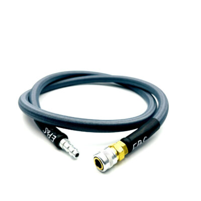 EPeS HPA S a F Braided Hose, 100cm, QD Foster - Steel Gray